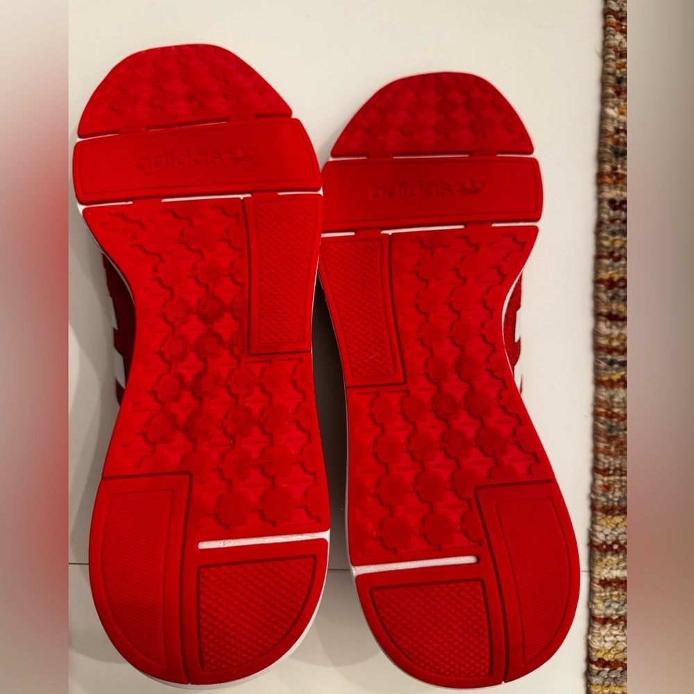 Adidas Red Knit Running Sneakers | Lightweight Trainer | Men’s - Picture 6 of 8